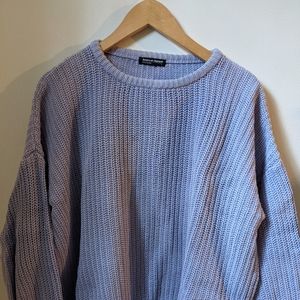 American apparel fisherman sweater lavender lilac